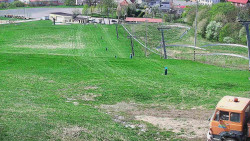 Horní část sjezdovky skiareálu Hlubočky