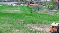 Horní část sjezdovky skiareálu Hlubočky