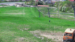 Horní část sjezdovky skiareálu Hlubočky