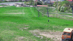 Horní část sjezdovky skiareálu Hlubočky