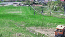 Horní část sjezdovky skiareálu Hlubočky