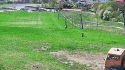 Horní část sjezdovky skiareálu Hlubočky