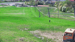 Horní část sjezdovky skiareálu Hlubočky