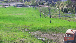 Horní část sjezdovky skiareálu Hlubočky