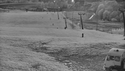 Horní část sjezdovky skiareálu Hlubočky