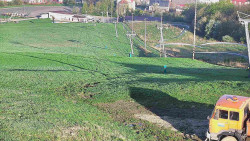 Horní část sjezdovky skiareálu Hlubočky