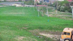 Horní část sjezdovky skiareálu Hlubočky