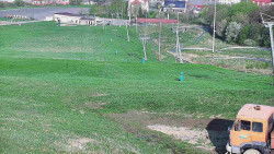 Horní část sjezdovky skiareálu Hlubočky