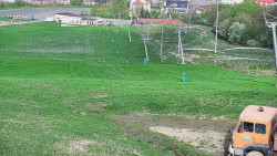 Horní část sjezdovky skiareálu Hlubočky