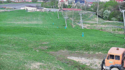 Horní část sjezdovky skiareálu Hlubočky