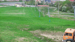 Horní část sjezdovky skiareálu Hlubočky