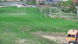 Horní část sjezdovky skiareálu Hlubočky