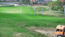 Horní část sjezdovky skiareálu Hlubočky