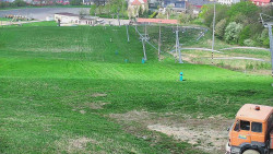 Horní část sjezdovky skiareálu Hlubočky