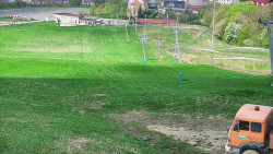 Horní část sjezdovky skiareálu Hlubočky