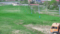 Horní část sjezdovky skiareálu Hlubočky