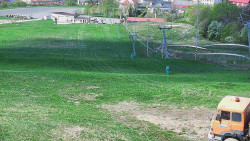 Horní část sjezdovky skiareálu Hlubočky