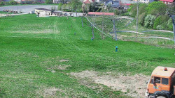 Horní část sjezdovky skiareálu Hlubočky