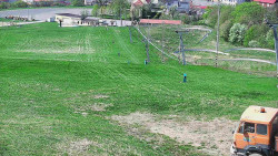 Horní část sjezdovky skiareálu Hlubočky