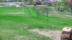 Horní část sjezdovky skiareálu Hlubočky