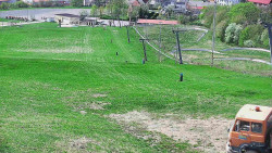 Horní část sjezdovky skiareálu Hlubočky