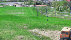 Horní část sjezdovky skiareálu Hlubočky