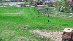 Horní část sjezdovky skiareálu Hlubočky