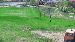 Horní část sjezdovky skiareálu Hlubočky