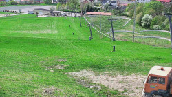 Horní část sjezdovky skiareálu Hlubočky