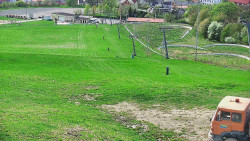 Horní část sjezdovky skiareálu Hlubočky