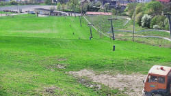 Horní část sjezdovky skiareálu Hlubočky