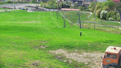 Horní část sjezdovky skiareálu Hlubočky