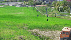 Horní část sjezdovky skiareálu Hlubočky