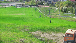 Horní část sjezdovky skiareálu Hlubočky