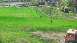 Horní část sjezdovky skiareálu Hlubočky