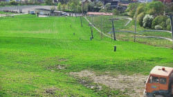 Horní část sjezdovky skiareálu Hlubočky