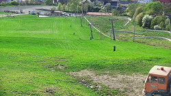 Horní část sjezdovky skiareálu Hlubočky