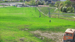 Horní část sjezdovky skiareálu Hlubočky