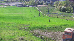 Horní část sjezdovky skiareálu Hlubočky