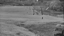 Horní část sjezdovky skiareálu Hlubočky