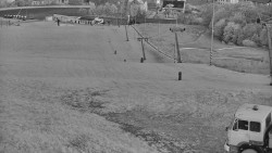 Horní část sjezdovky skiareálu Hlubočky