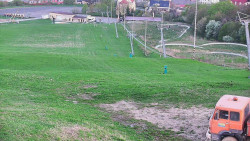 Horní část sjezdovky skiareálu Hlubočky