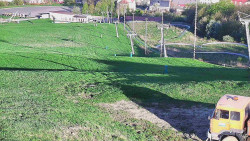 Horní část sjezdovky skiareálu Hlubočky