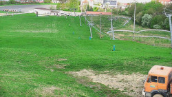 Horní část sjezdovky skiareálu Hlubočky