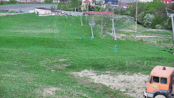 Horní část sjezdovky skiareálu Hlubočky