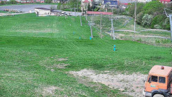 Horní část sjezdovky skiareálu Hlubočky