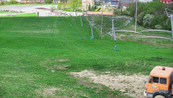 Horní část sjezdovky skiareálu Hlubočky