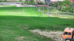 Horní část sjezdovky skiareálu Hlubočky