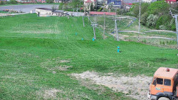 Horní část sjezdovky skiareálu Hlubočky