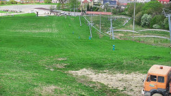 Horní část sjezdovky skiareálu Hlubočky